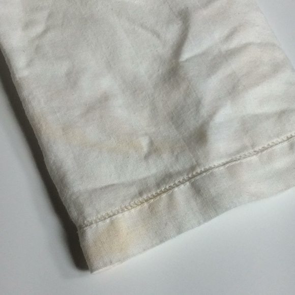 Ten White Linen Napkins - Picture 8 of 8